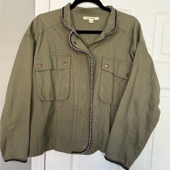 miami Jackets & Blazers - Olive Green Women's lightweight jacket